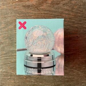 Kohl's LED String Lights Snow Globe - Silver and White